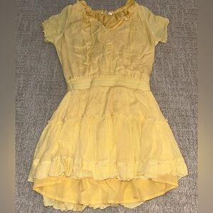 We’re all pretty girls yellow mini dress